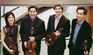 The Ying Quartet performing at Bowdoin Music Festival