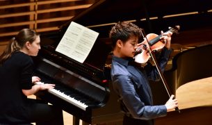 Young artists series at Bowdoin Festival, violin and piano